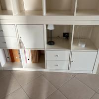 Mobile libreria Kallax con 2 cassetti e 2 anye
