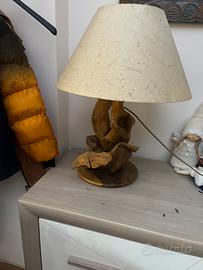Lampada in ulivo