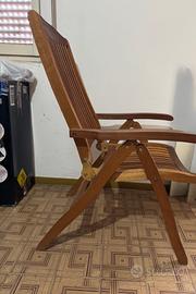 Sedie in legno per esterni