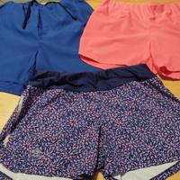 3 pantaloncini running donna Kalenji