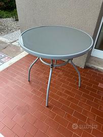 Tavolino rotondo grigio diametro 70cm