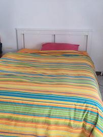 Letto  1l piazza e 1/2  con cassettoni e materasso