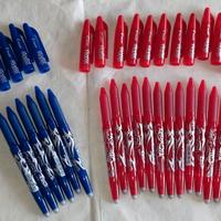 Penne Frixion 6 blu 13 rosse no refil