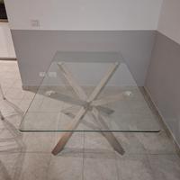 Tavolo in cristallo usato 1.60×90cm (Come nuovo)