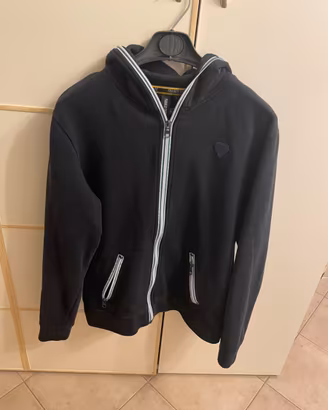 Felpa con zip e cappuccio
