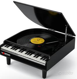 NUOVO Vosterio Vinile Giradischi Bluetooth Vintage