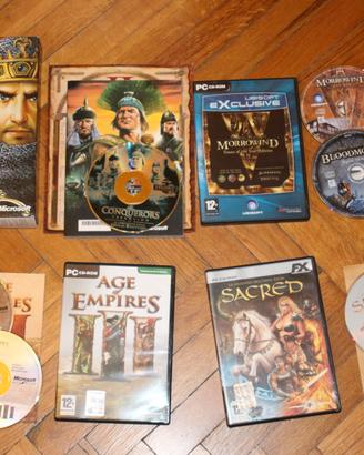 Giochi pc Age of Empires, Heroes of MAM, Morrowind