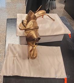 Sandalo SANTORINI  tacco piccolo da donna in pelle