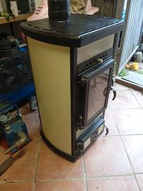 stufa a legna sideros 7 kW fiamma a vista 