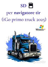 Scheda Sd per navigatore tir (iGo primo truck 2025