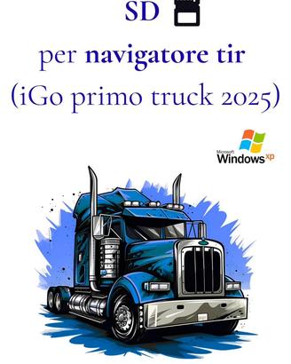 Scheda Sd per navigatore tir (iGo primo truck 2025