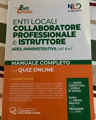Manuale concorso istruttore enti locali cat. B e C