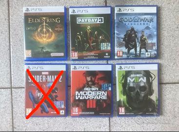 Giochi    PS5 elden ring  spider man call of duty