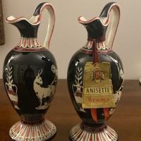 2 bottiglie brocche vuote da liquore Anisette Bo