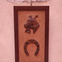 Quadretto decorativo con Ferro di cavallo 