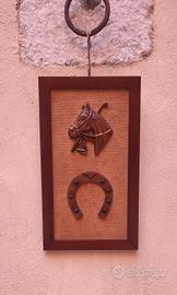 Quadretto decorativo con Ferro di cavallo 