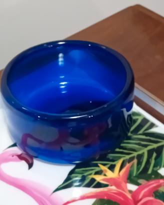 CIOTOLA POSACENERE BLU COBALTO MURANO VINTAGE