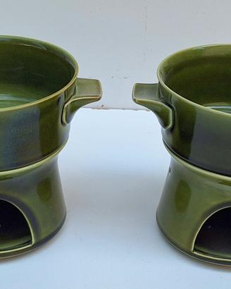 Fornello per bagna cauda in ceramica 