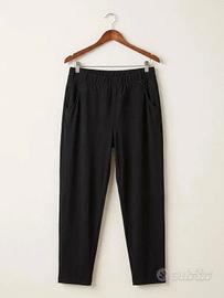 Pantaloni Neri Donna Comodi con elasticotg 3xl-4xl