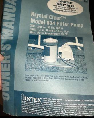 Pompa piscina Intex