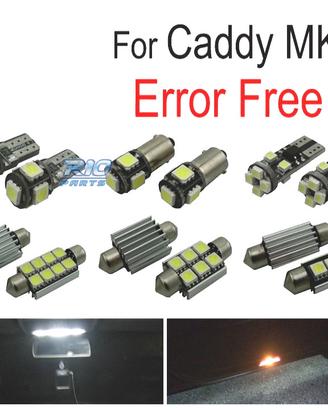 KIT 13 LAMPADE LED INTERNE PER VOLKSWAGEN VW CADDY