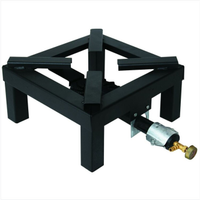 Fornellone 40x40cm con Bruciatore in Ghisa