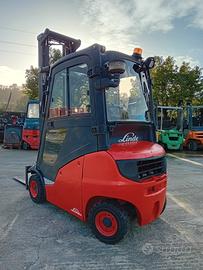 Muletto linde diesel H16 triplex cabinato
