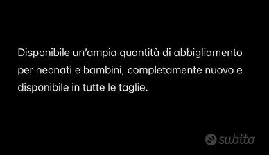 Abbigliamento per neonati fino 12 mesi - nuovo -