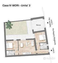 Casa indipendente con garage e cortile