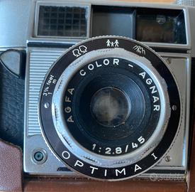 Fotocamera AGFA vintage custodia in cuoio