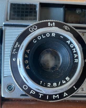 Fotocamera AGFA vintage custodia in cuoio