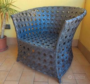 poltrone intrecciate da esterno 