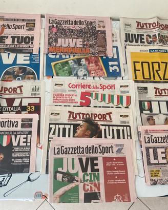 Prime pagine scudetti Juve