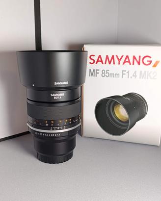 Obiettivo Samyang MF 85mm F1.4 MK2 per Fuji X