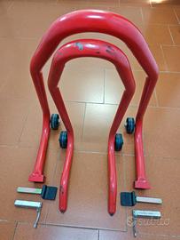 Set completo cavalletti per moto