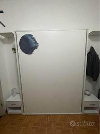 Letto a scomparsa + comodini