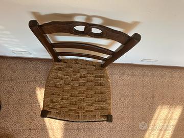 Sedia in arte povera