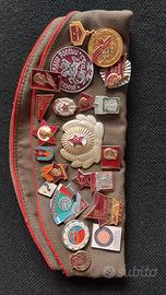 Cappello sovietico Pilotka originale con spilli  