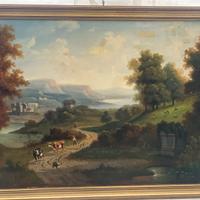 Antico olio se tela dell’800 scuola francese