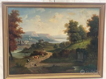 Antico olio se tela dell’800 scuola francese