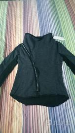 Felpa manica lunga - Taglia S cerniera asimmetrica