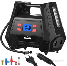 Oasser Compressore Aria Portatile 12V AC/240V DC