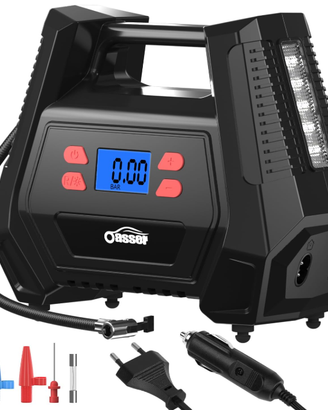Oasser Compressore Aria Portatile 12V AC/240V DC