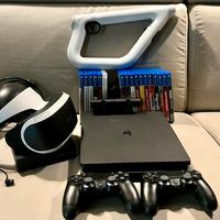 PS 4 + VR, Aim Controller, 2 DualShock e 17 giochi