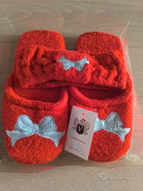 Ciabatte e fascia in spugna, set NUOVO