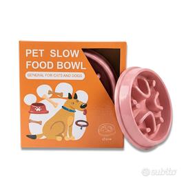 Ciotola Anti Ingozzamento per cani (colore rosa)