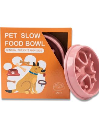 Ciotola Anti Ingozzamento per cani (colore rosa)
