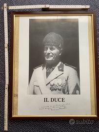 Benito Mussolini - foto del Duce con dedica