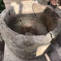 pietra leccese antico vaso/mangiatoia