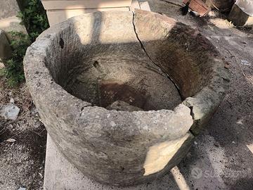 pietra leccese antico vaso/mangiatoia
